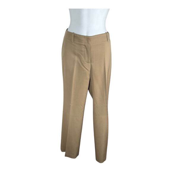 J. Crew Women's 100% Wool Trouser Pants Classic SZ 4 Favorite Fit Tan Work Wear - Picture 4 of 14